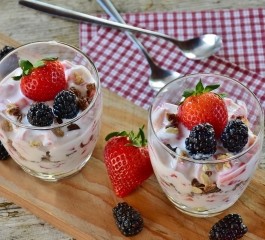 Délice crémeux de crème belge aux fraises